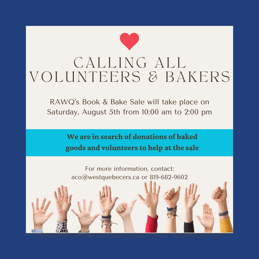 In search of volunteers and bakers